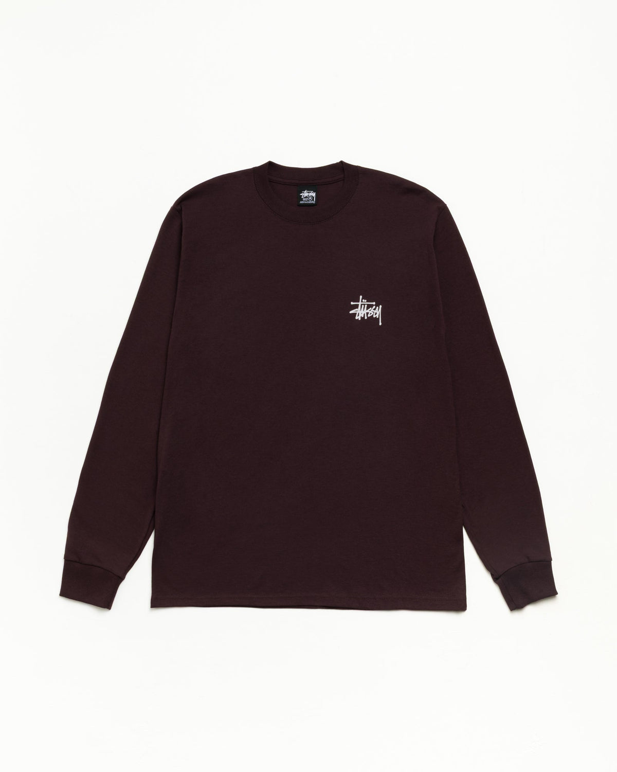 BASIC STÜSSY LS TEE - Chocolate