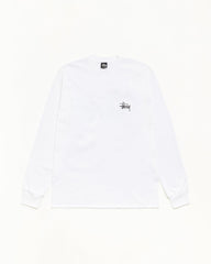 BASIC STÜSSY LS TEE - White