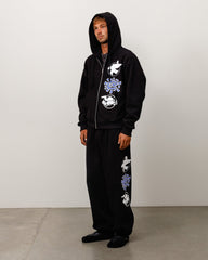STÜSSY & ALWAYS STACK SWEATPANT - Black