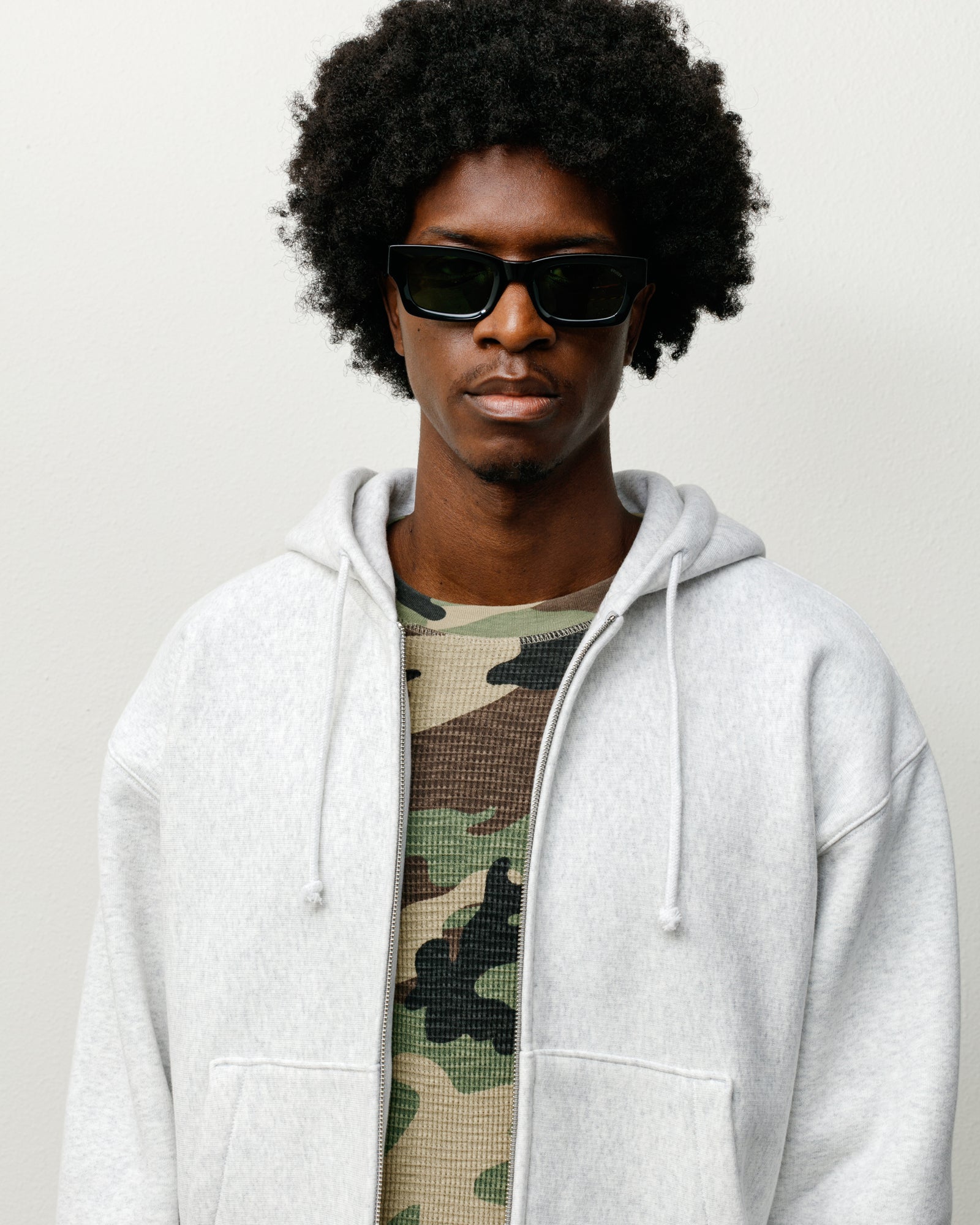 VINCENT SUNGLASSES - Black/Green Lens