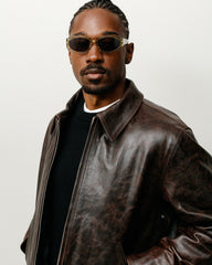 LANDON SUNGLASSES - Champagne/Black Lens