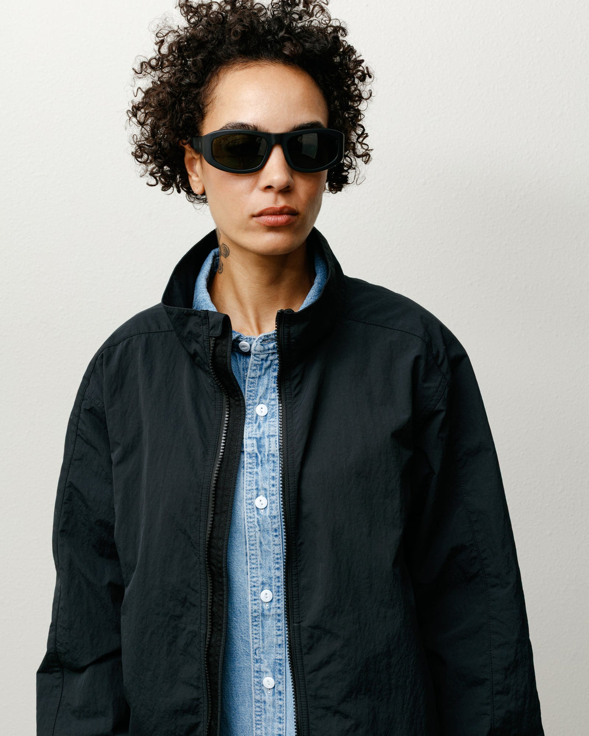 LANDON SUNGLASSES - Matte Black/Green Lens
