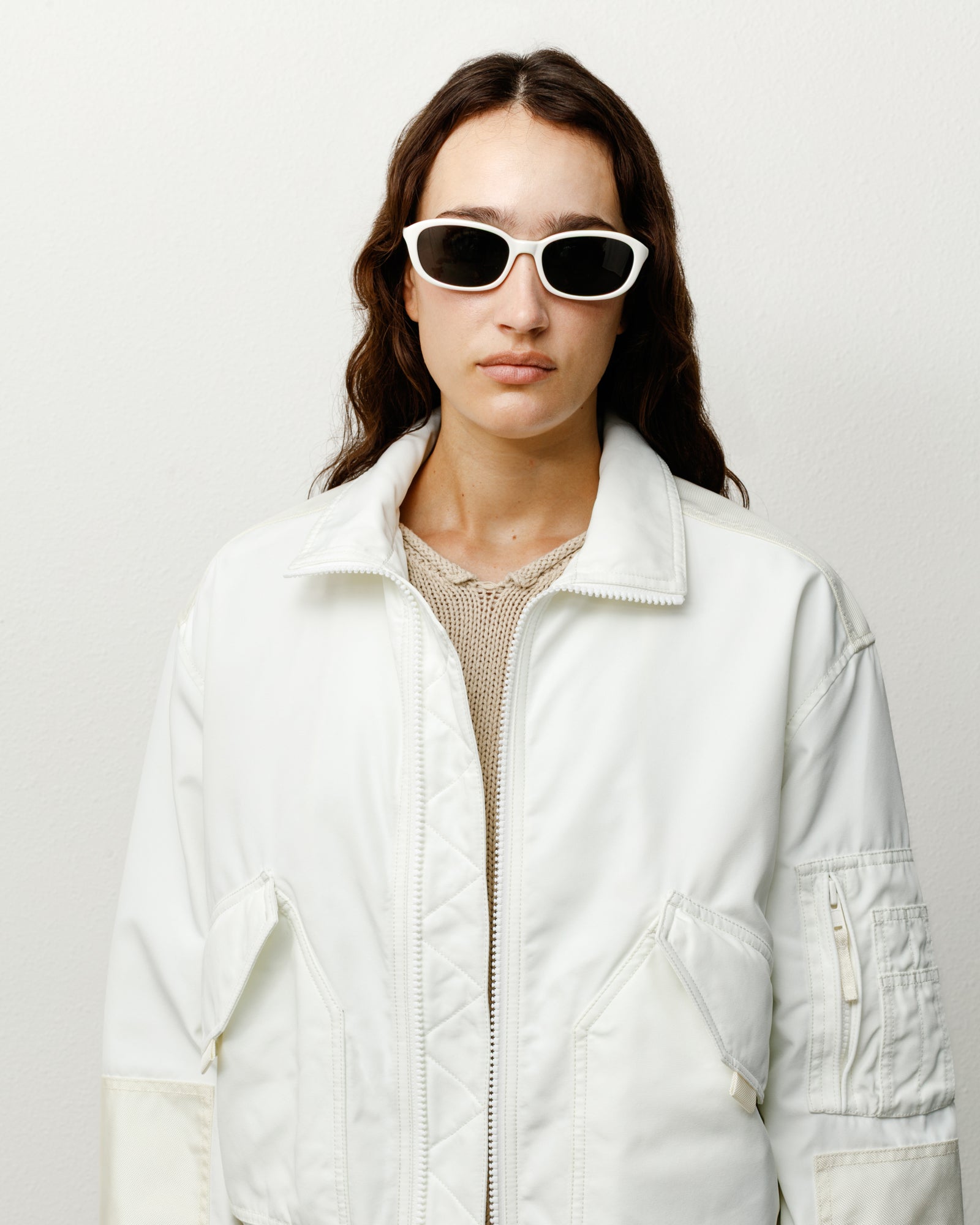 ELI SUNGLASSES - Cloud/Black Lens