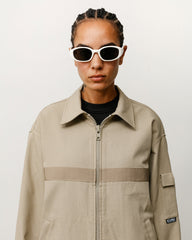 ROMAN SUNGLASSES - Bone/Black Lens